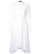 Proenza Schouler Poplin Wrap Dress - White
