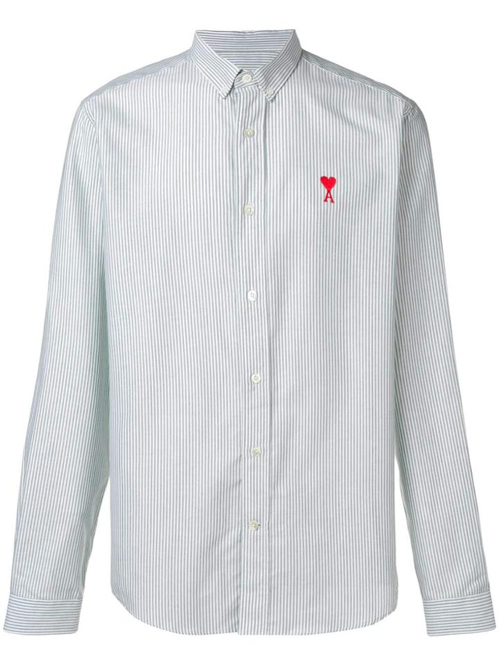 Ami Alexandre Mattiussi Ami De Coeur Button-down Shirt - Green