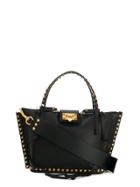 Valentino Valentino Garavani Rockstud Leather Tote - Black