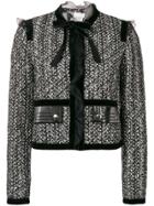 Giambattista Valli Bow Tweed Jacket - Black