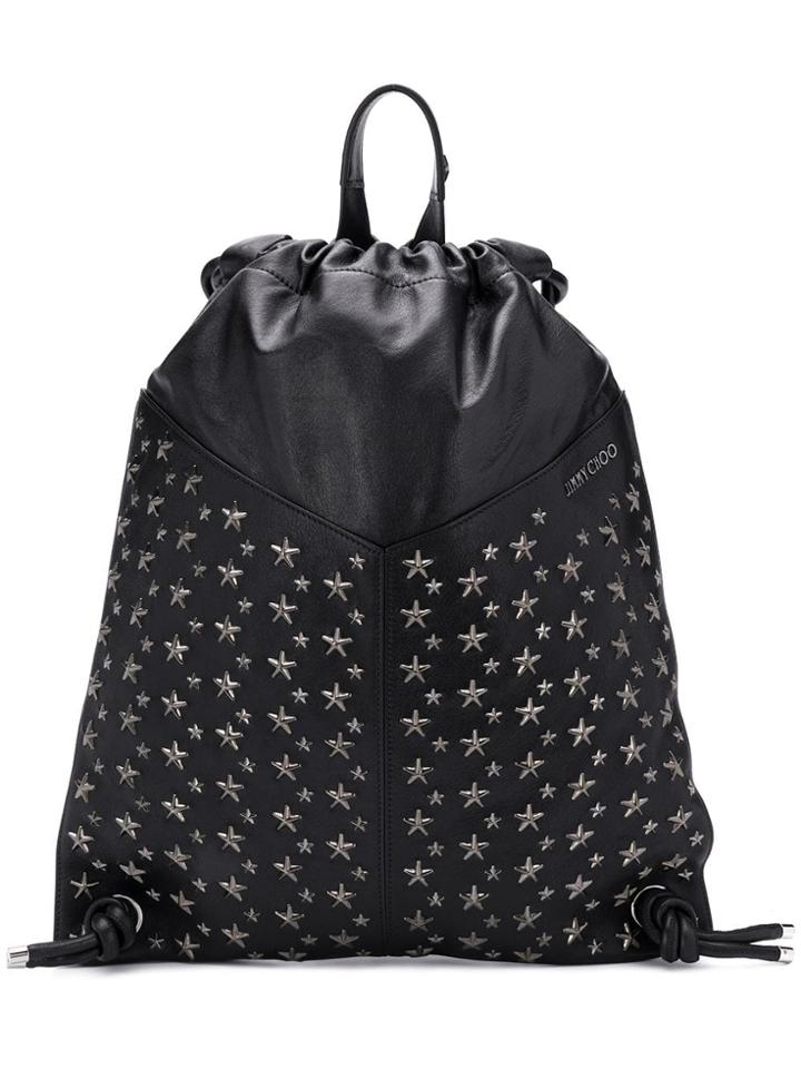 Jimmy Choo Marlon Drawstring Backpack - Black