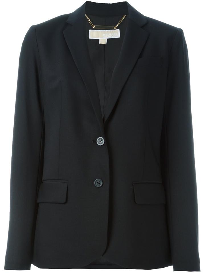 Michael Michael Kors Notched Lapel Blazer - Black