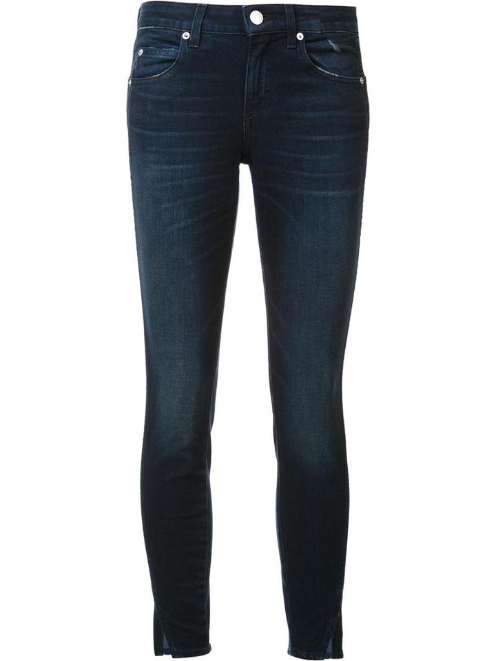 Amo 'eclipse' Washed Jeans, Women's, Size: 27, Blue, Cotton/spandex/elastane