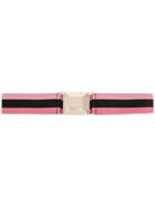 Gucci Square Buckle Waist Belt - Pink & Purple