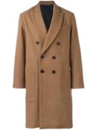 Ami Alexandre Mattiussi Oversized Double Breasted Coat, Men's, Size: 46, Nude/neutrals, Wool/polyamide/cotton/acetate