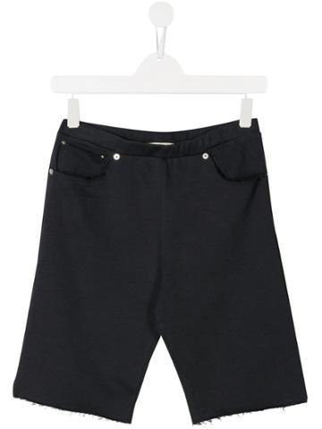 Douuod Kids Teen Rivet Detail Shorts - Blue