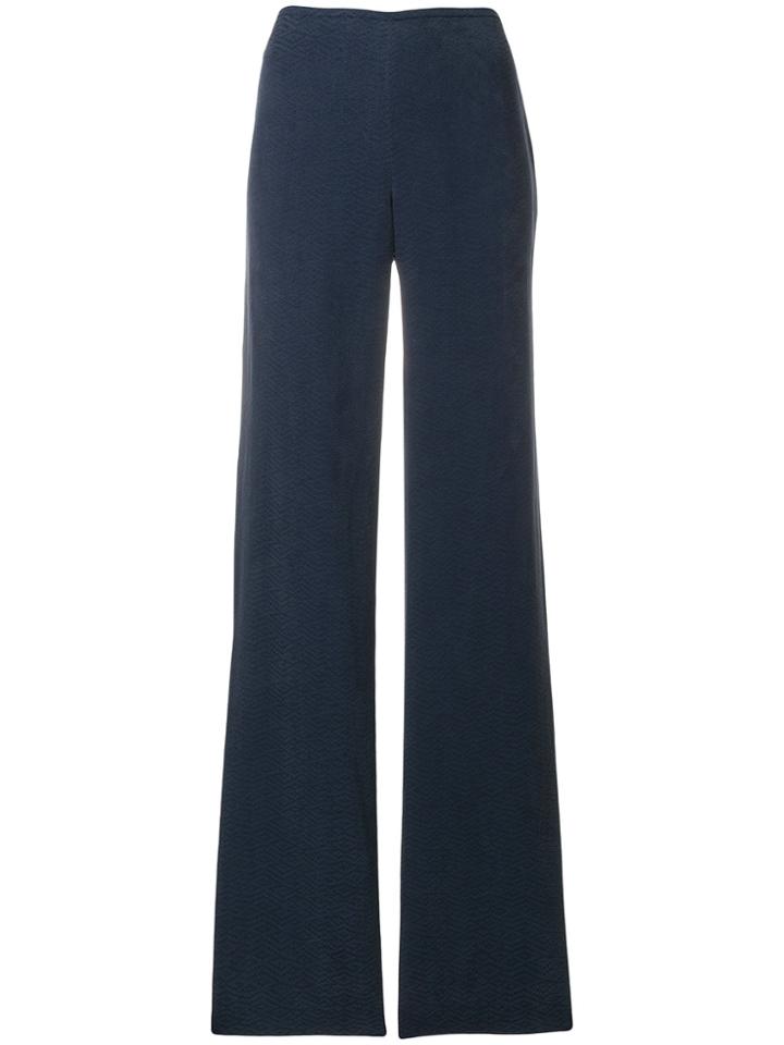 Giorgio Armani High-waist Flared Trousers - Blue