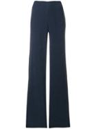 Giorgio Armani High-waist Flared Trousers - Blue