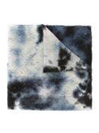 Suzusan Abstract Print Scarf, Adult Unisex, Blue, Cashmere