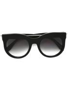 Alexander Mcqueen Eyewea Round Frame Sunglasses - Black