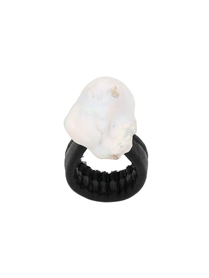 Monies Pearl Ring - Black