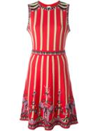 M Missoni Intarsia Knit Dress, Women's, Size: 44, Red, Cotton/polyamide/polyester