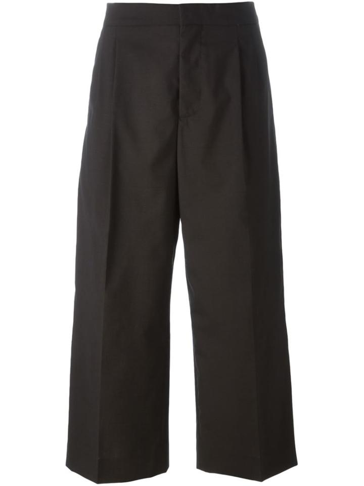 Marni Pleat Front Trousers, Women's, Size: 42, Brown, Cotton/cupro/virgin Wool