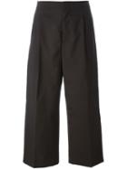 Marni Pleat Front Trousers, Women's, Size: 42, Brown, Cotton/cupro/virgin Wool