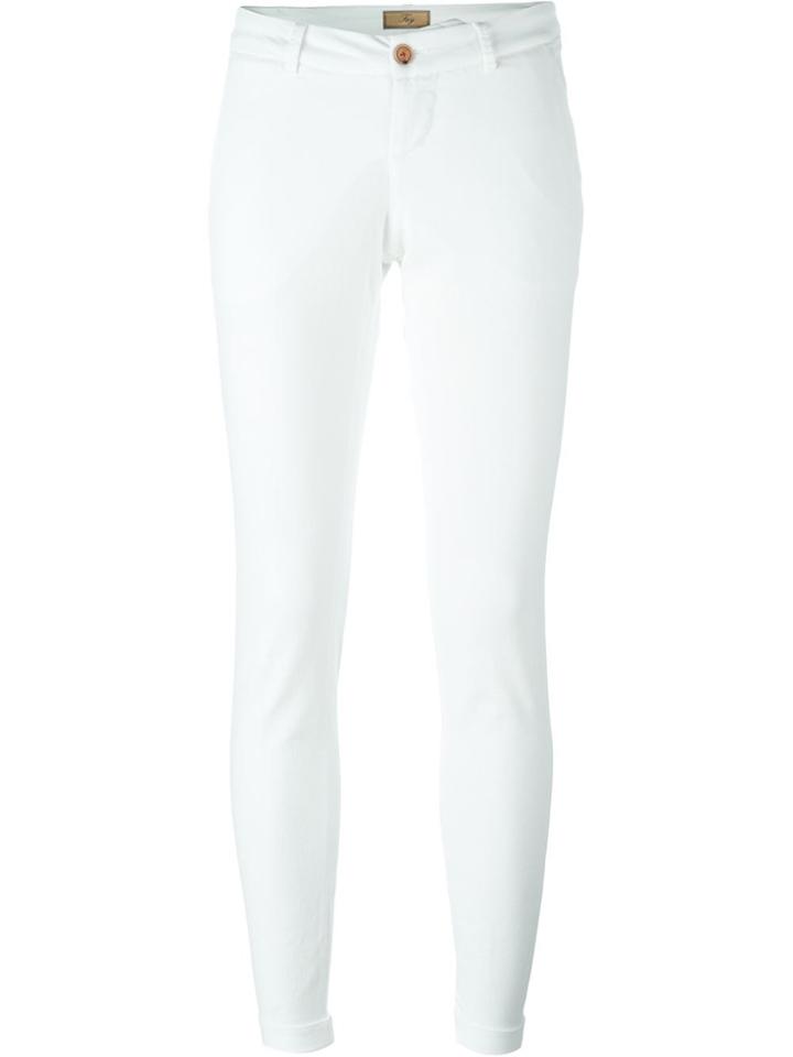 Fay Skinny Trousers - White