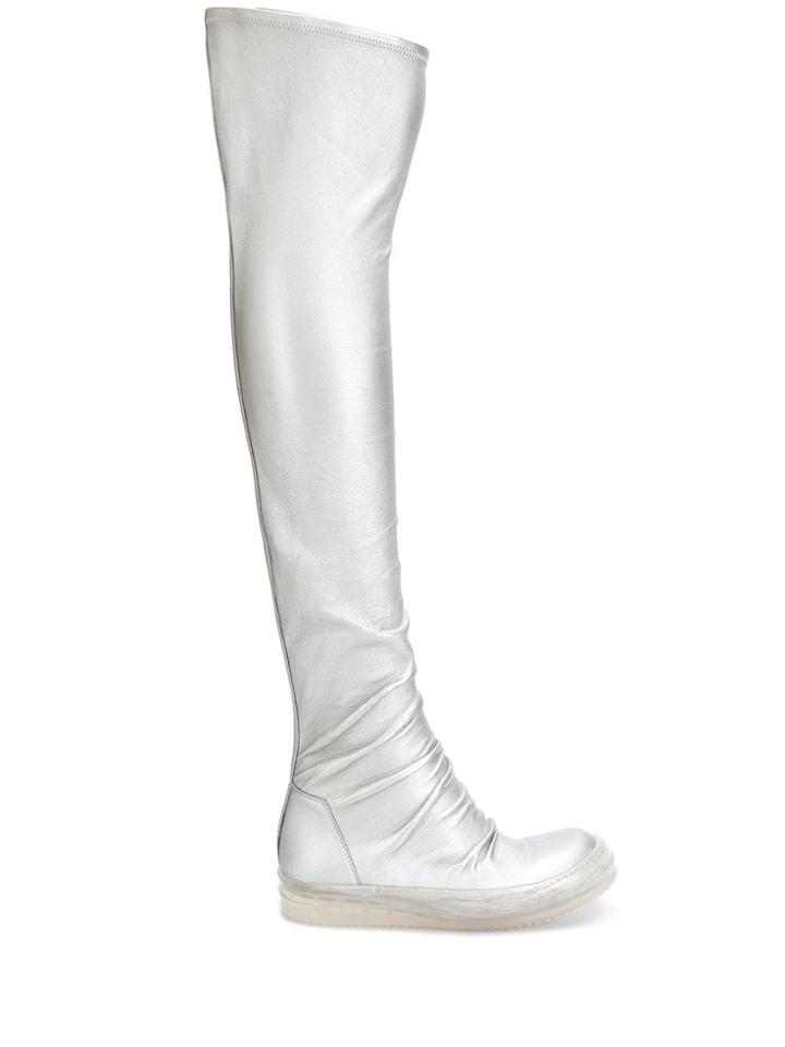 Rick Owens Stocking Sneakers - Silver