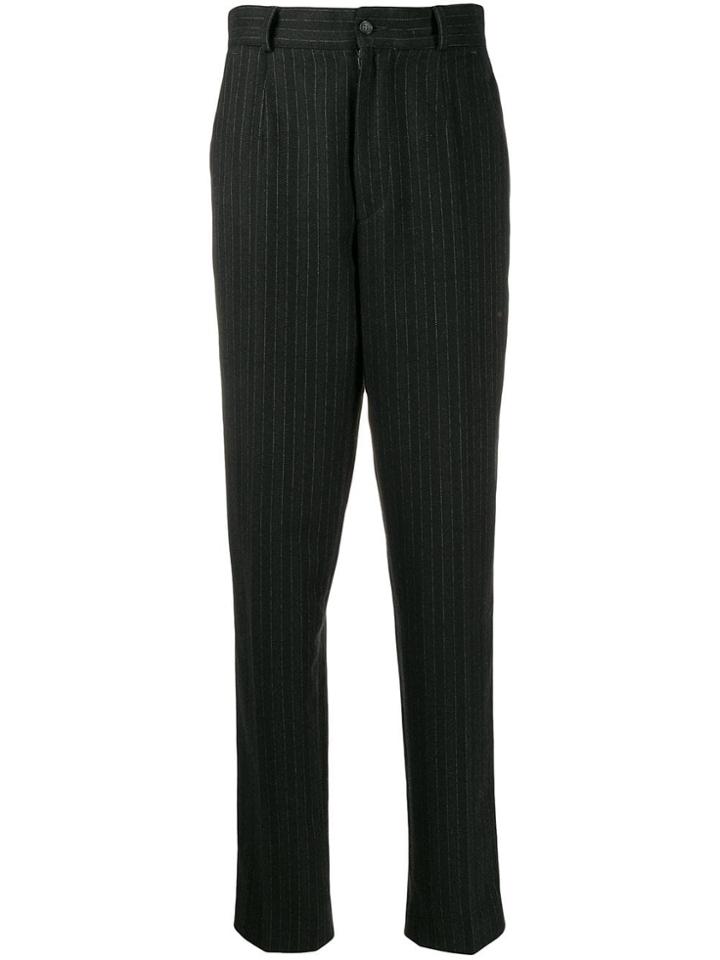Dolce & Gabbana Pre-owned 1990's Pinstriped Tailored Trousers - Grey