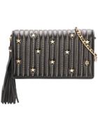 Tory Burch Fleming Star-stud Wallet Crossbody - Black