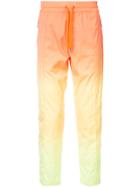 Ports V Gradient Print Track Pants - Yellow & Orange