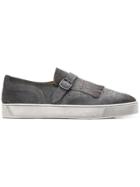 Santoni Monk Strap Slip-on Shoes - Grey
