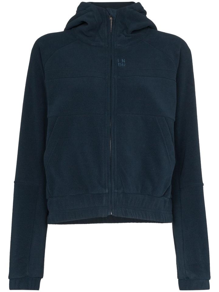 Lndr Ember Zipped Fleece Hoodie - Blue