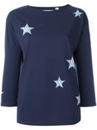 Chinti & Parker Stars Appliqué T-shirt - Blue