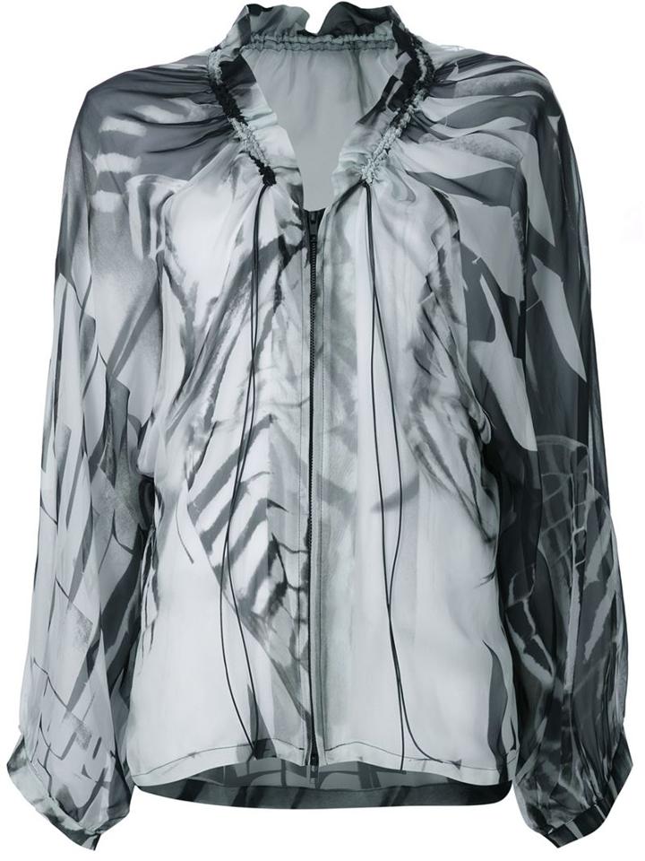 Ann Demeulemeester Drawstring Zip Blouse