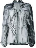 Ann Demeulemeester Drawstring Zip Blouse