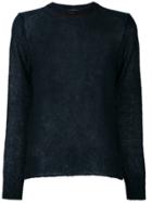 Marni Contrast Trim Jumper - Blue