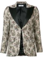 Faith Connexion Floral Jacquard Blazer, Women's, Size: 38, Nude/neutrals, Polyester/cotton/acrylic/polyamide