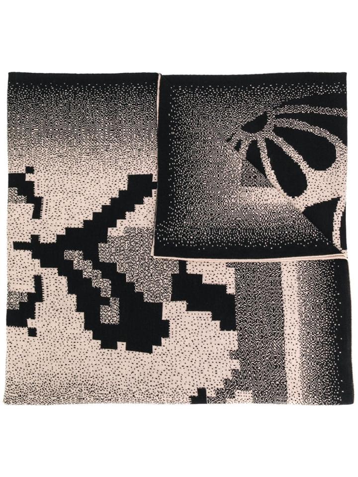 Bernhard Willhelm Embroidered Scarf - Black