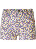 Love Moschino Printed Shorts, Women's, Size: 42, Yellow/orange, Cotton/spandex/elastane