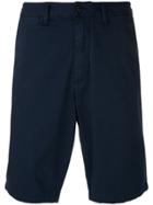 Emporio Armani Tailored Logo Shorts - Blue