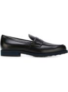 Tod's Striped Sole Penny Loafers
