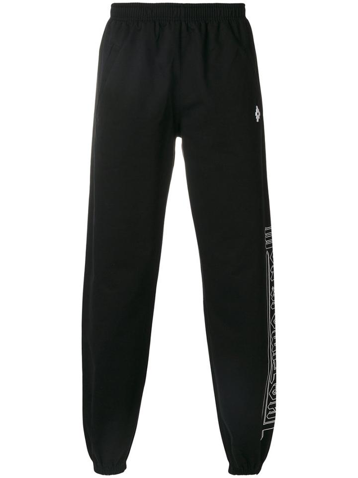 Marcelo Burlon County Of Milan - Talca Track Pants - Men - Cotton/polyester - L, Black, Cotton/polyester