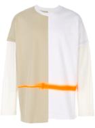 Maison Margiela Layered T-shirt With Stripe - Multicolour