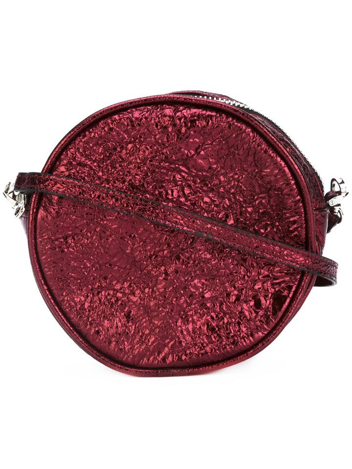 Zilla Round Crossbody Bag, Women's, Red, Leather