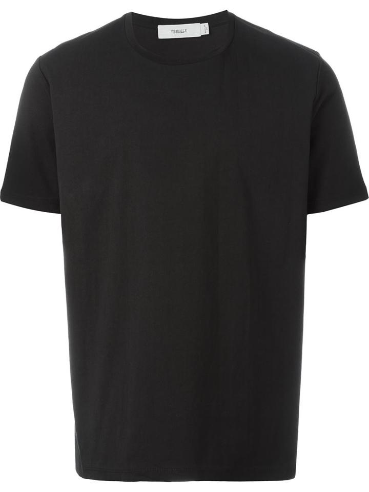 Pringle Of Scotland Round Neck T-shirt, Men's, Size: Xl, Black, Cotton