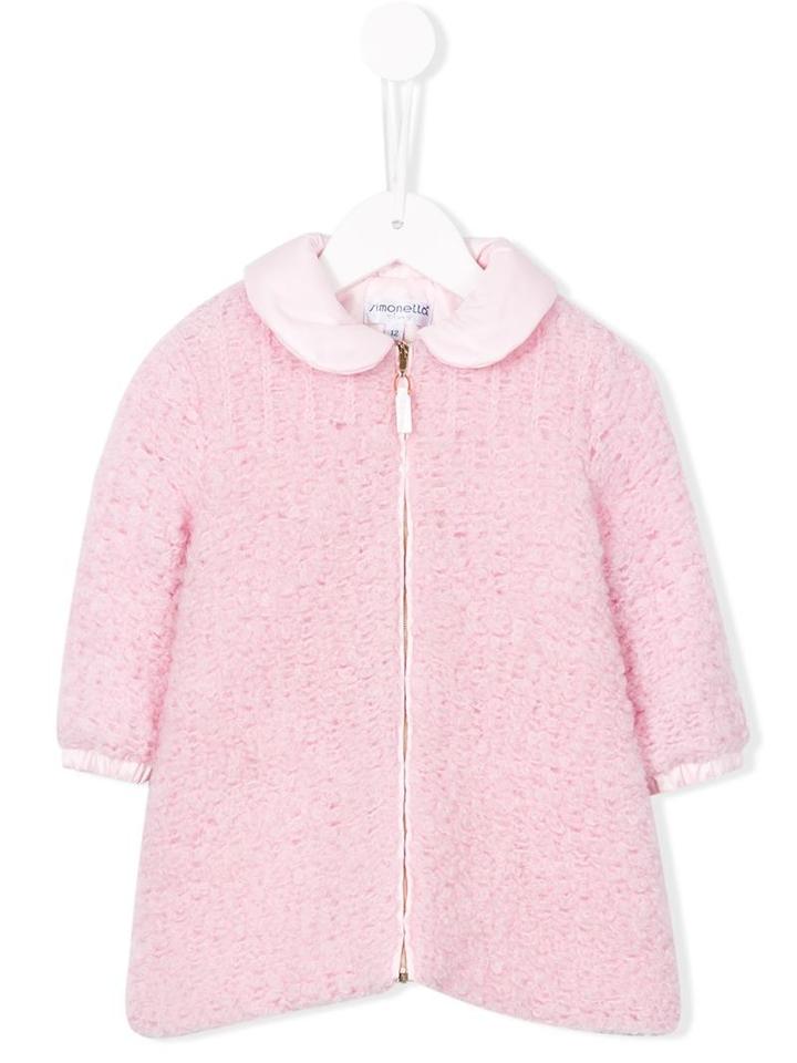 Simonetta Shearling Coat, Toddler Girl's, Size: 12 Mth, Pink/purple