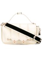 Marco De Vincenzo Velvet Strap Cross Body Bag - White