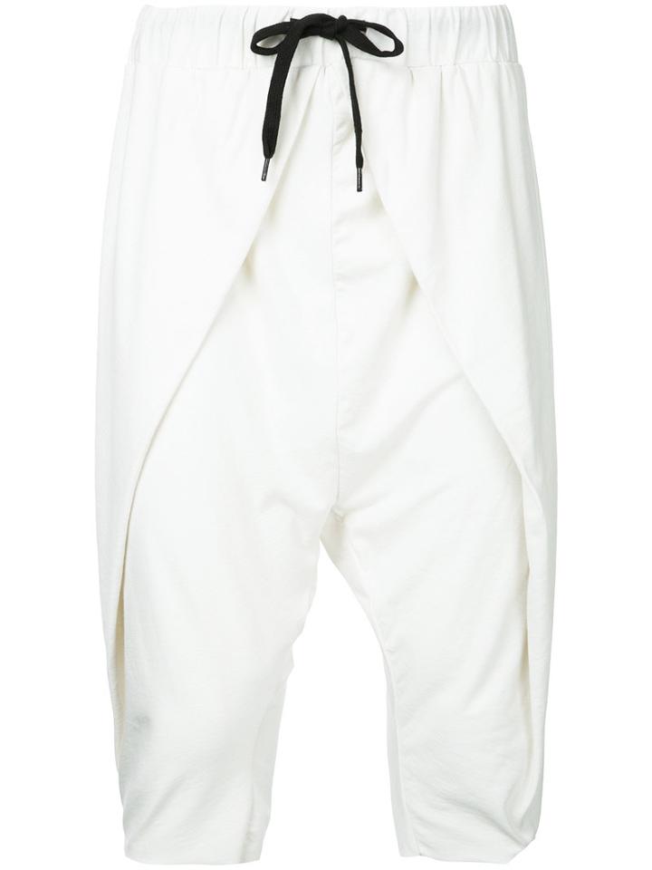 First Aid To The Injured - Calamus Shorts - Unisex - Cotton - 4, White, Cotton