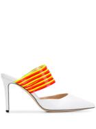 Deimille Strap Mules - White