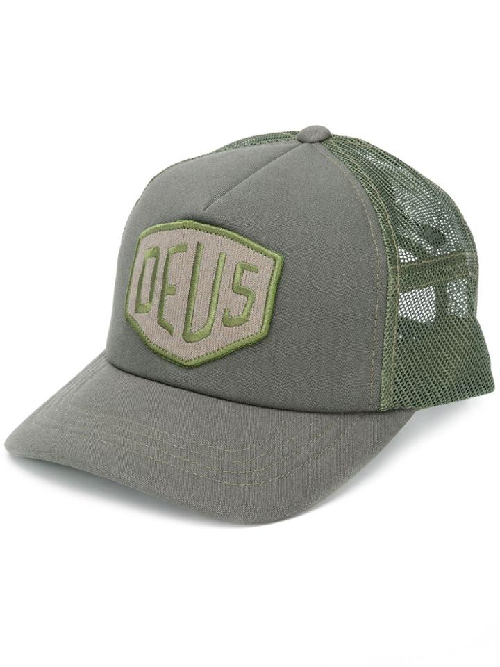Deus Ex Machina Logo Embroidered Cap - Green