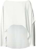 Peter Cohen High Low Hem Blouse, Women's, Size: Xs, White, Polyester