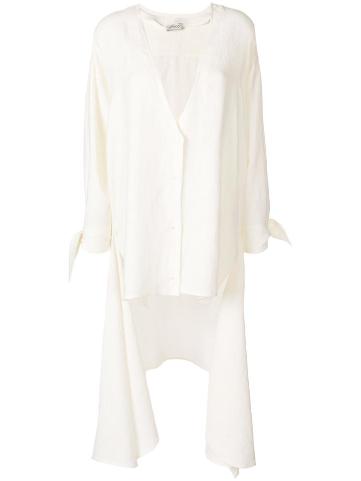 Attico Loose-fit Shirt - Nude & Neutrals