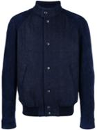 Tod's Denim Bomber Jacket, Men's, Size: Medium, Blue, Cotton/spandex/elastane/polyester/viscose