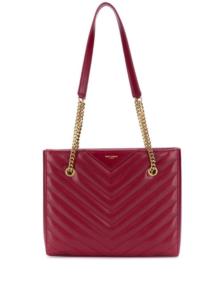 Saint Laurent Small Tribeca Shopping Bag - Red