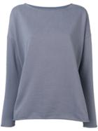 Juvia Round Neck Sweatshirt - Blue