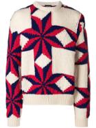 Calvin Klein 205w39nyc Star Intarsia Jumper - Red