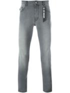 Love Moschino Slim Fit Jeans, Men's, Size: 31, Grey, Cotton/spandex/elastane